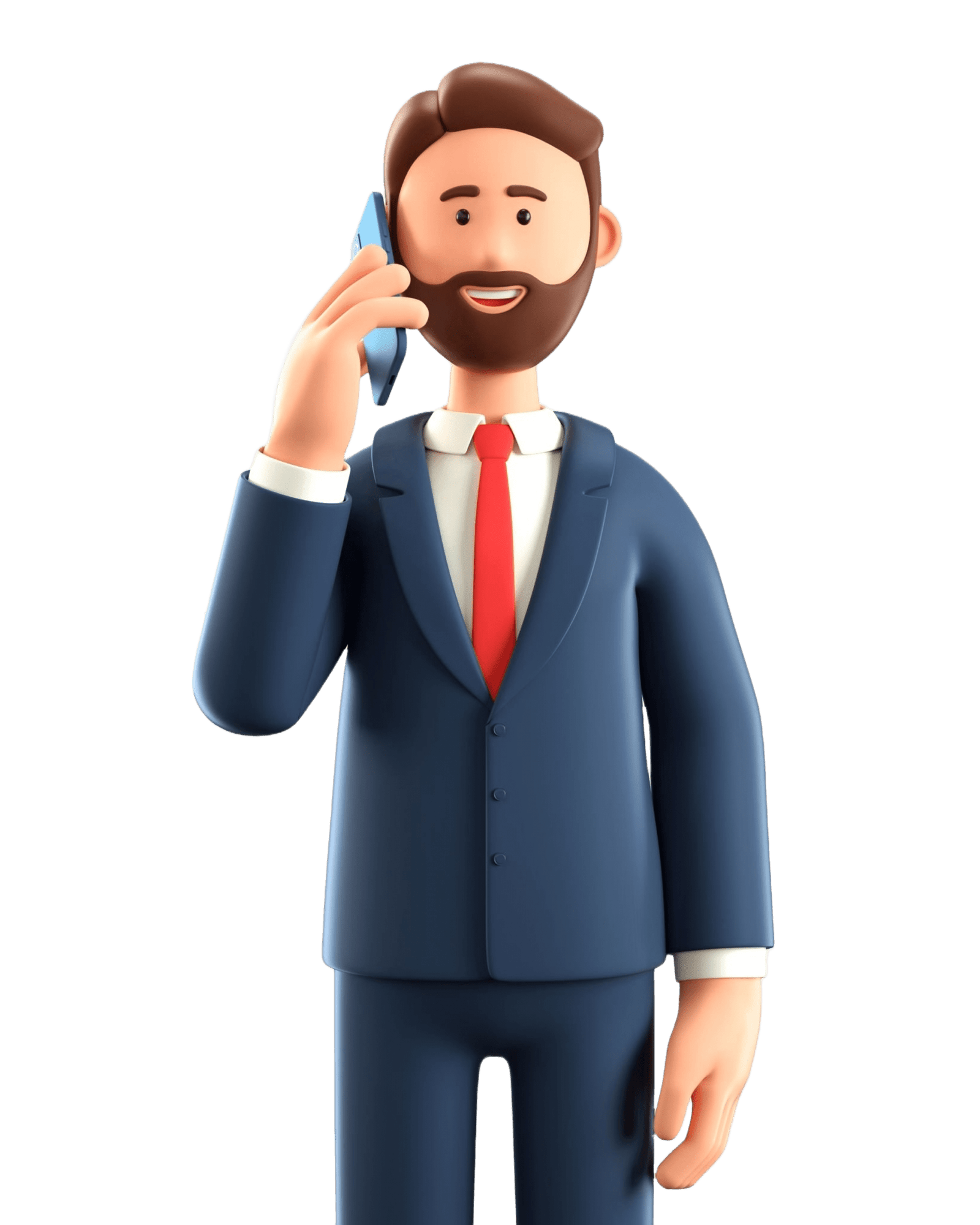 "Professional man on a phone call discussing business matters"