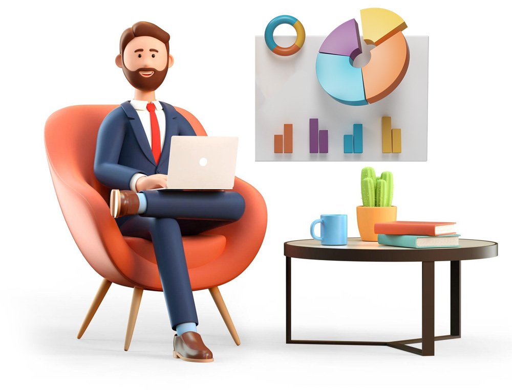 "Marketer analyzing digital marketing data on a laptop for strategy optimization"