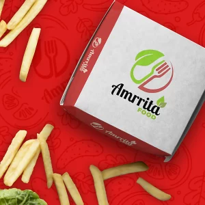 "Eye-catching creative food banner design with realistic textures"
