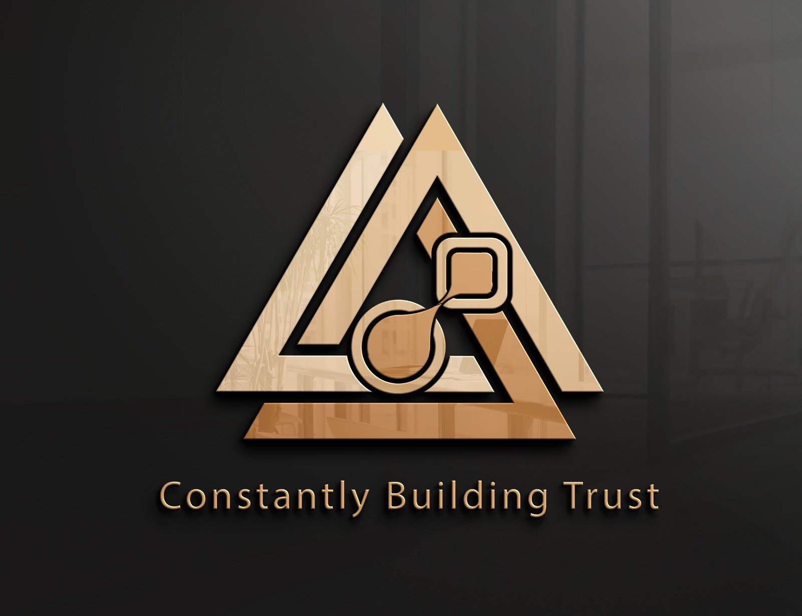 "Building Trust logo design featuring clean, professional elements that represent reliability and brand credibility, designed by doitcreation.com"