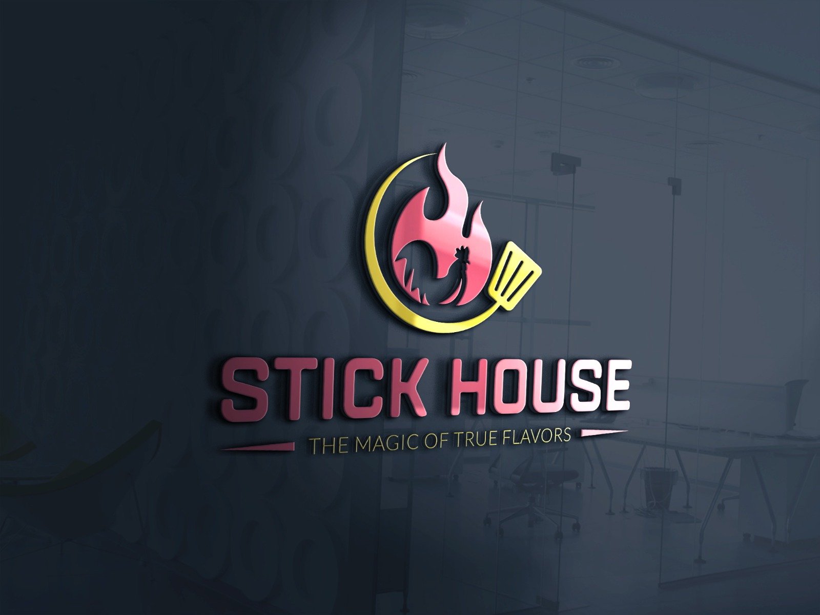 "Logo of a food company representing brand identity and culinary focus"